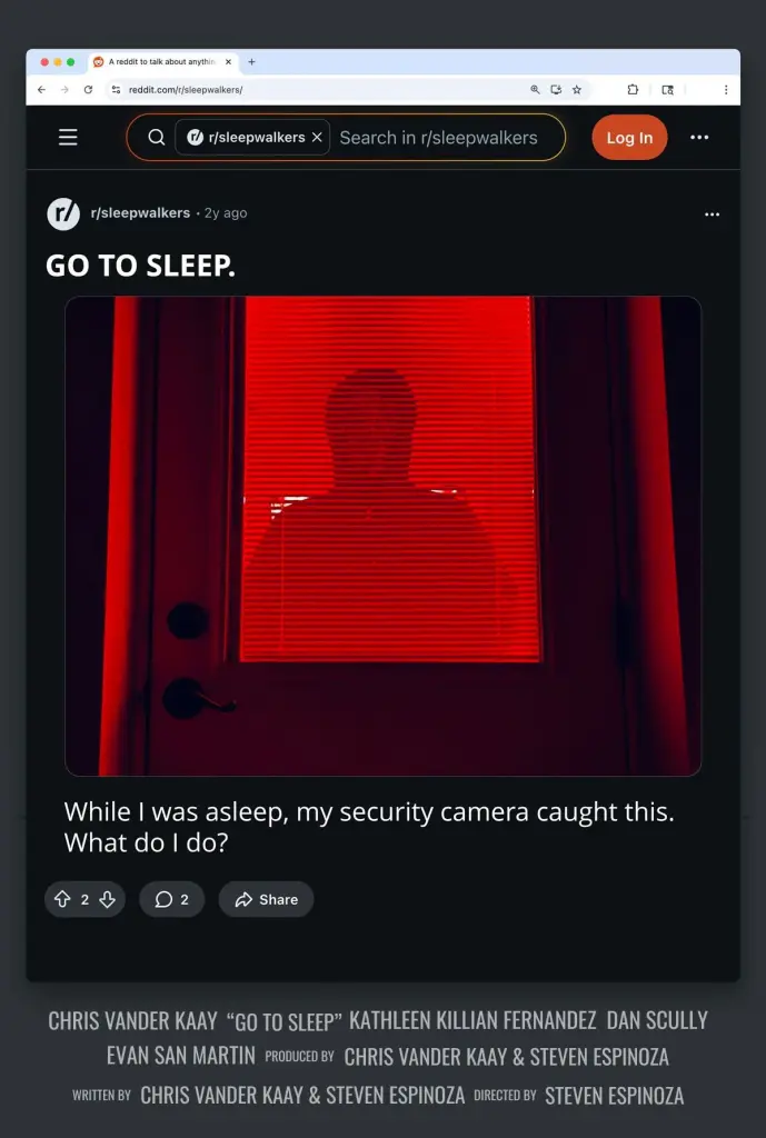 Go to Sleep (2026) poster